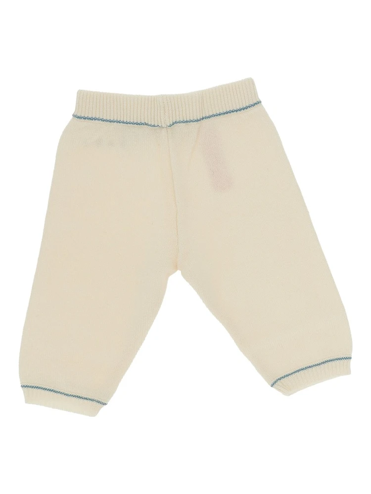 Logo embroidery knitted pants alternative