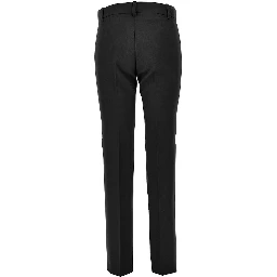 Viscose-blend crêpe pants