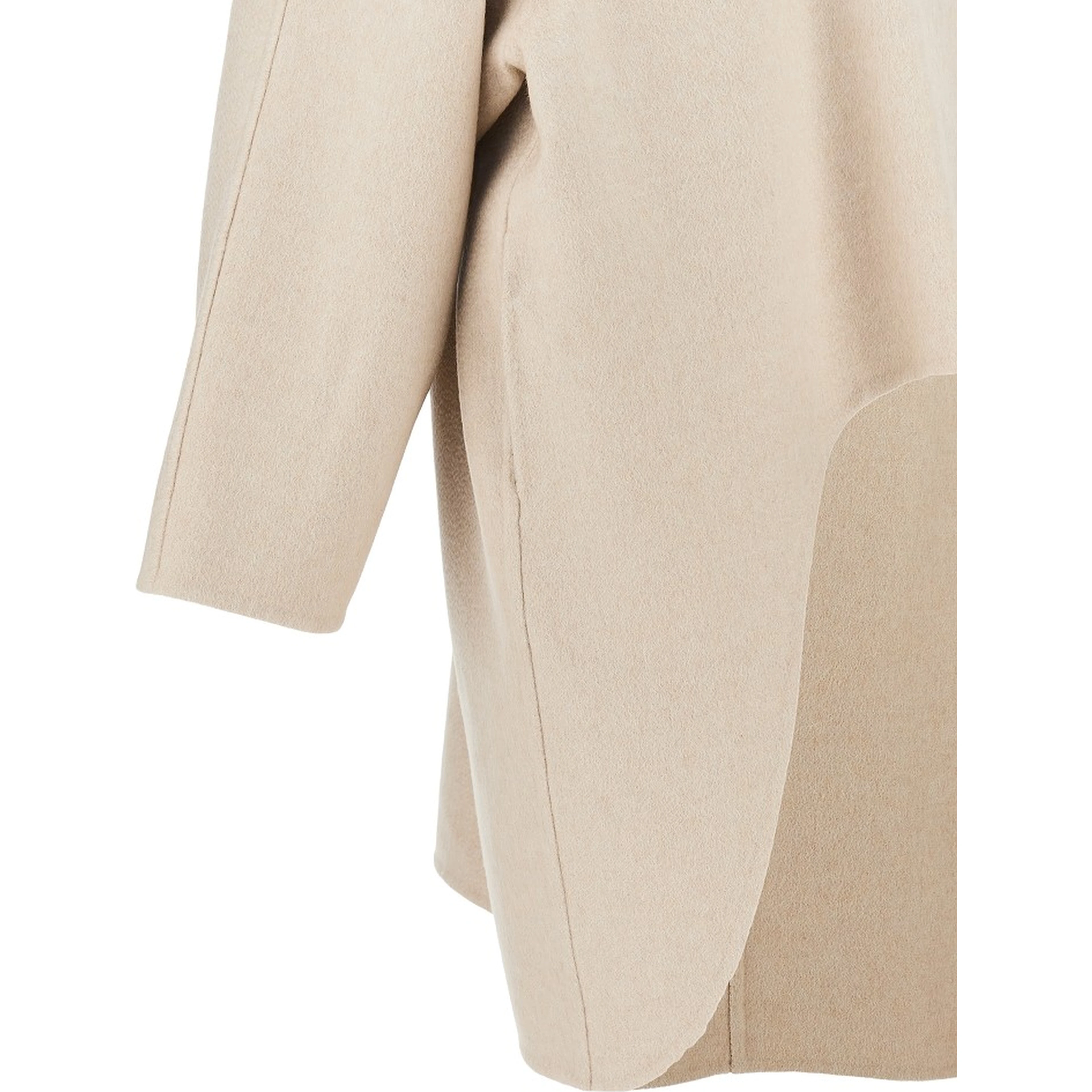 Cashmere asymmetrical coat