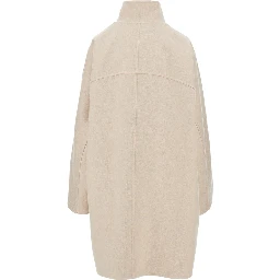 Cashmere asymmetrical coat