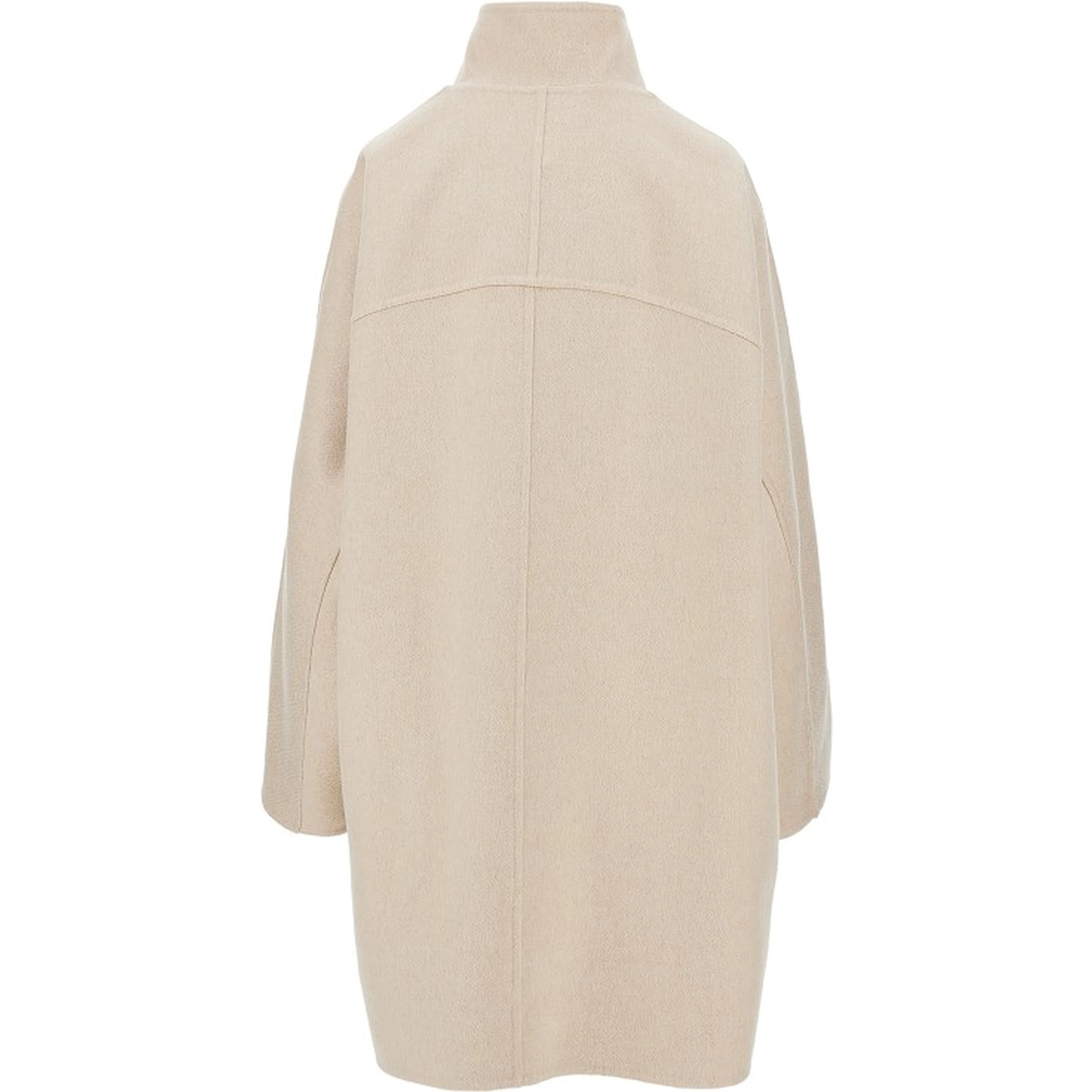 Cashmere asymmetrical coat