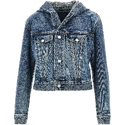 Hooded denim jacket