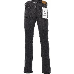 Stretch denim slim fit jeans
