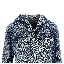 Hooded denim jacket