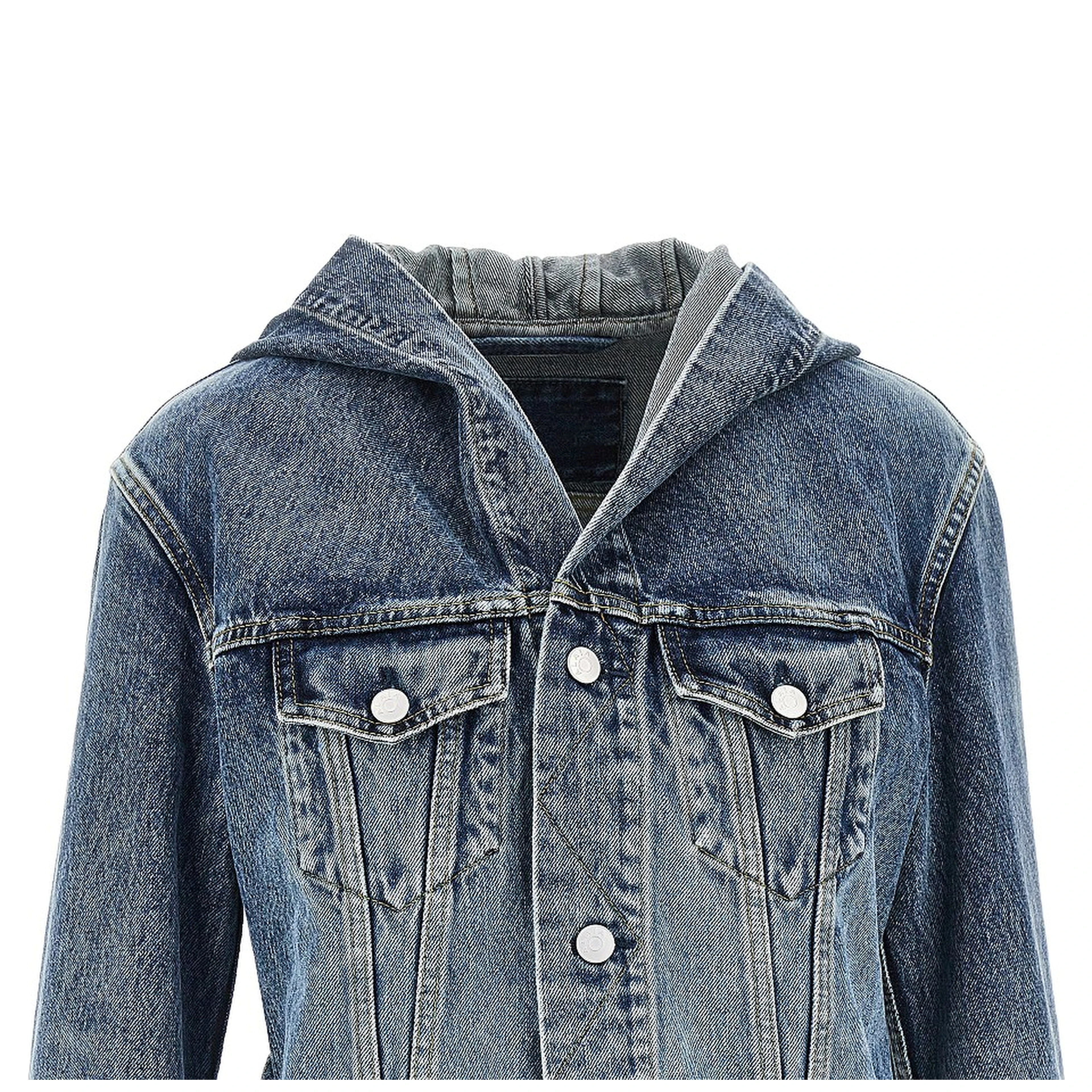 Hooded denim jacket
