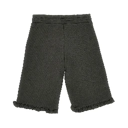 Cotton pants with logo print