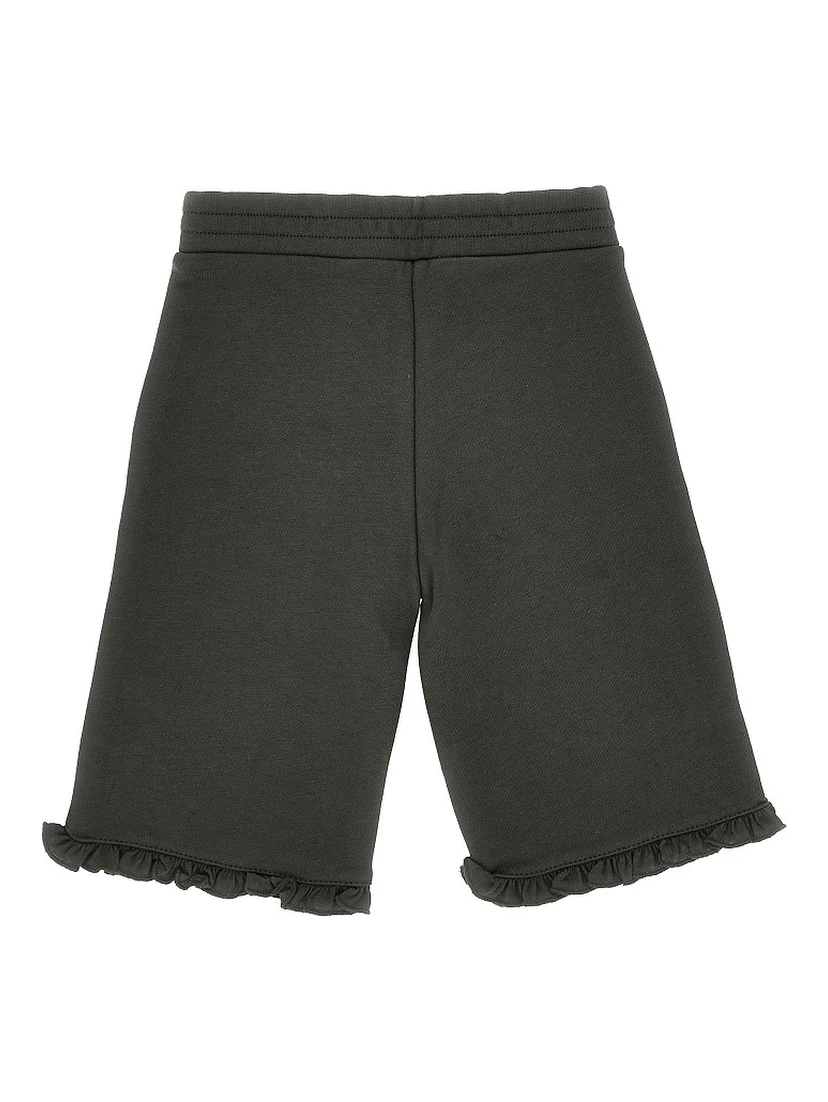 Cotton pants with logo print