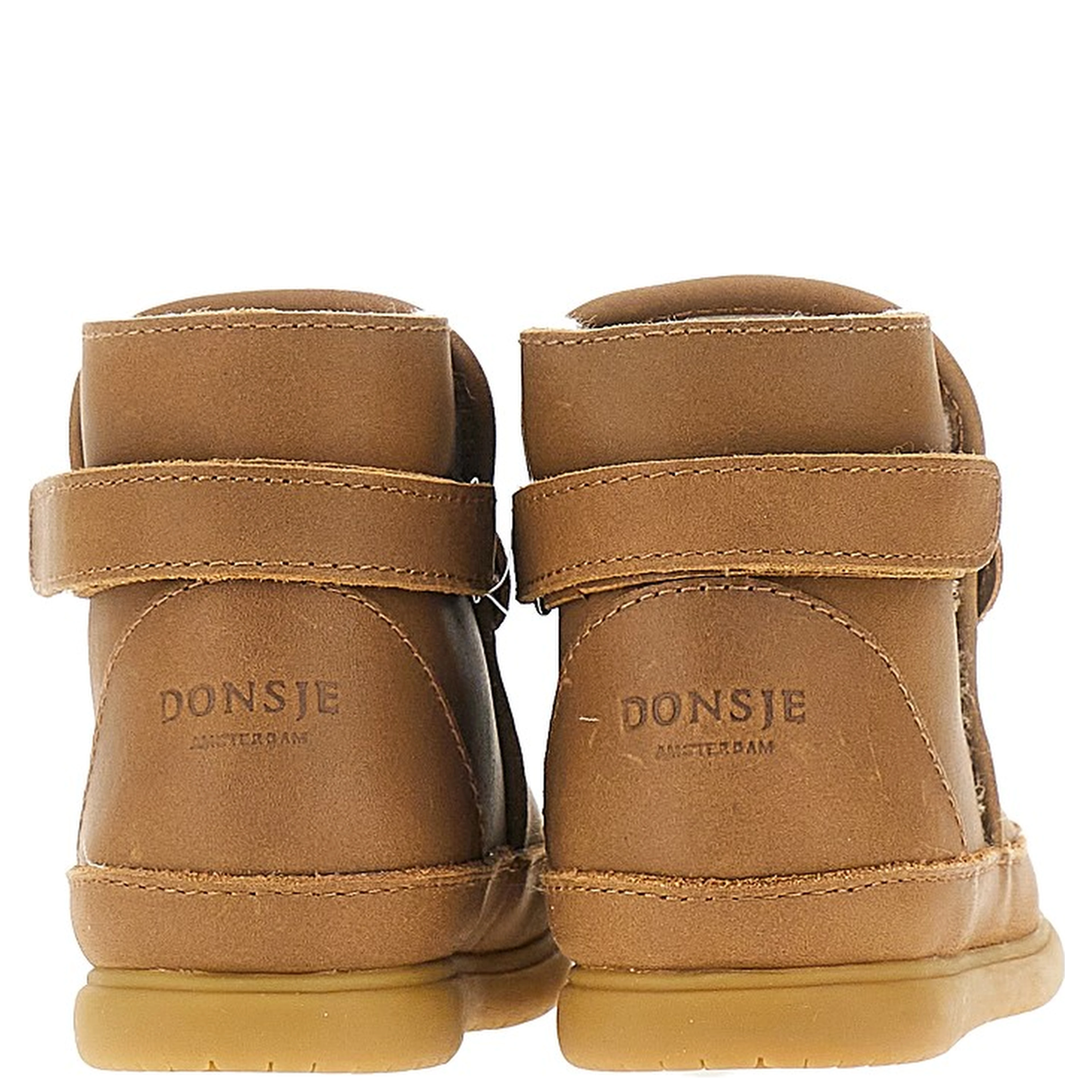 'Bear' leather baby boots
