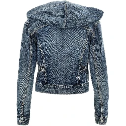 Hooded denim jacket