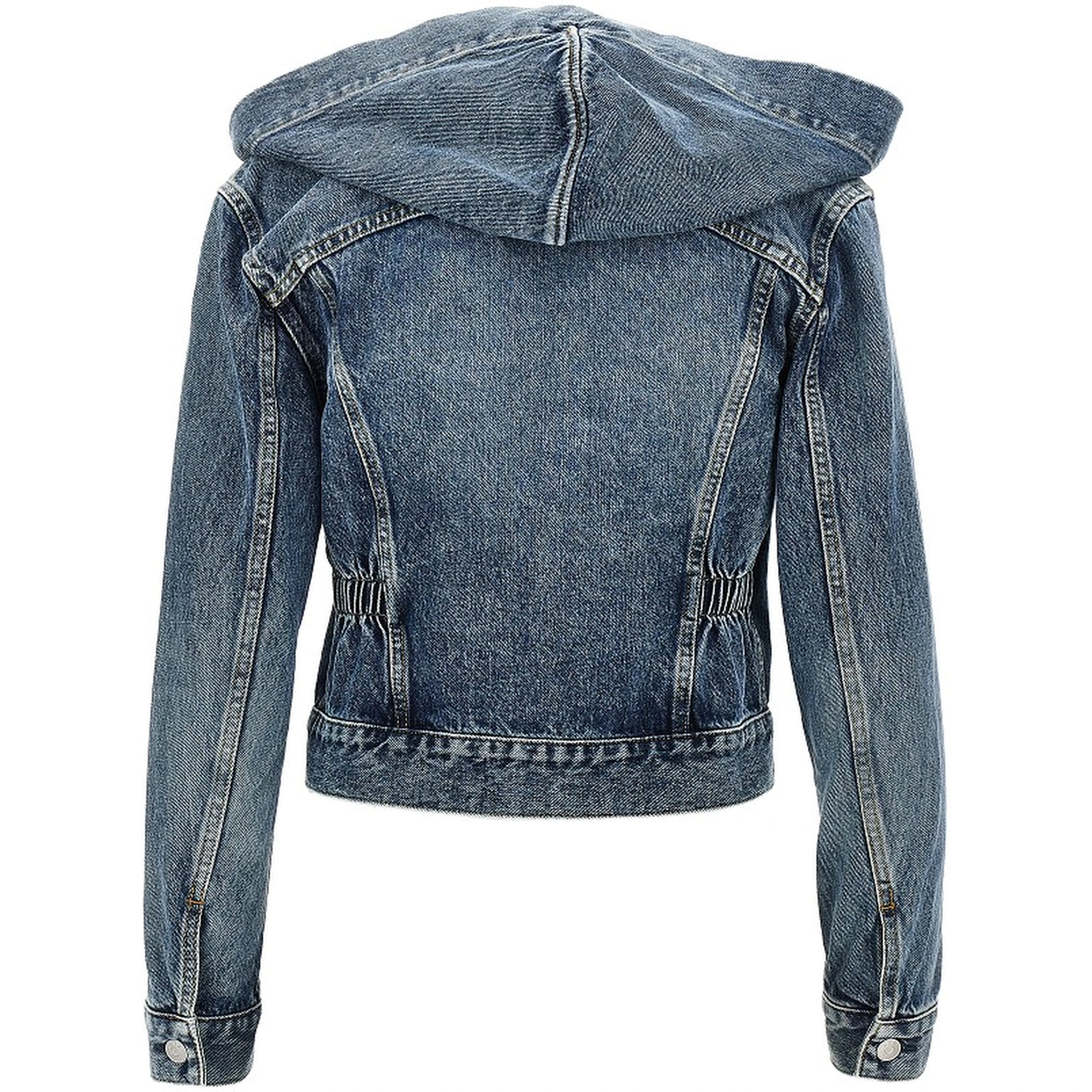 Hooded denim jacket