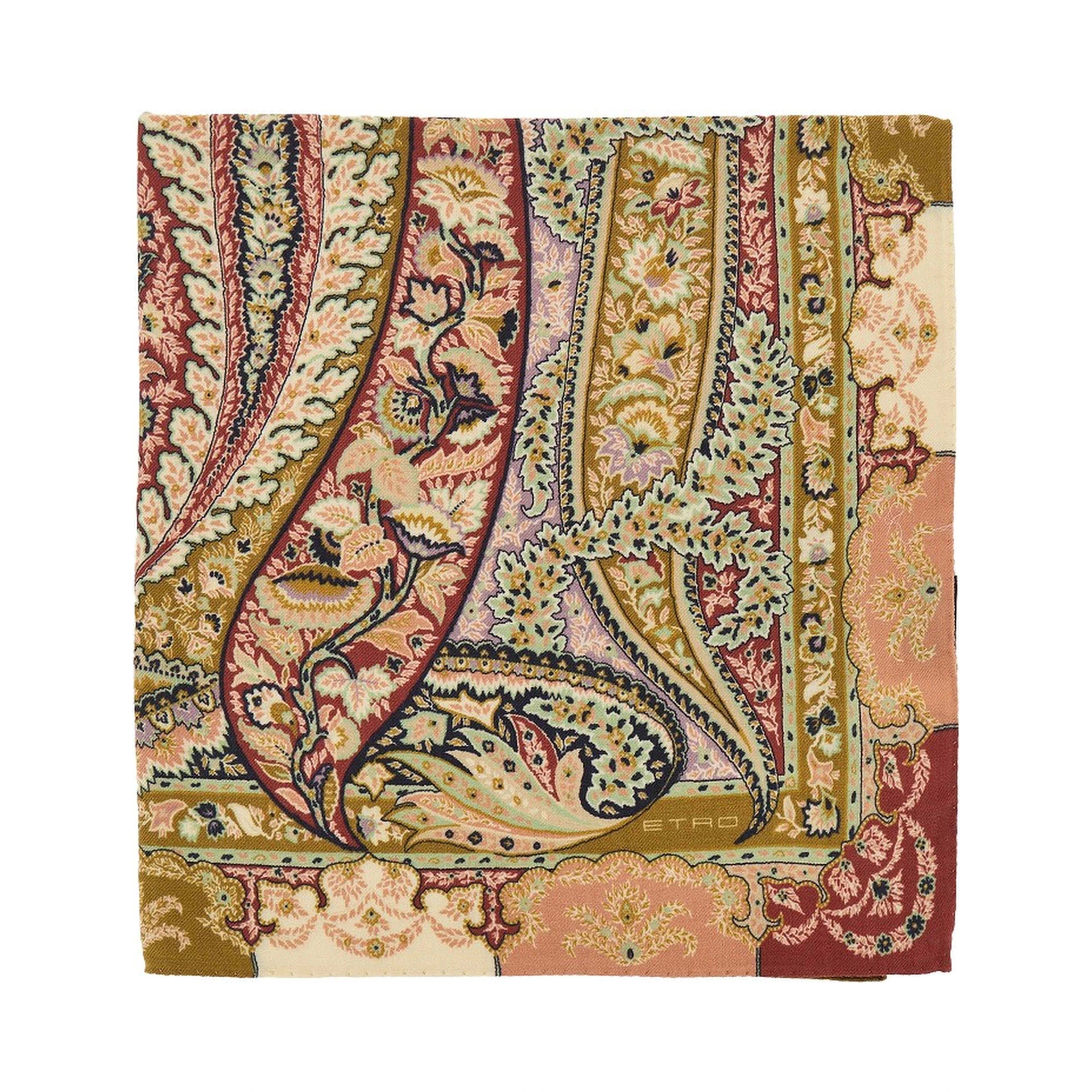 Paisley silk and wool shawl