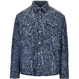 Nylon oveshirt with Paisley print