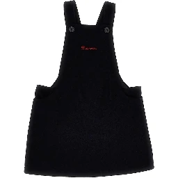 Cloth skirt overalls with logo embroidery