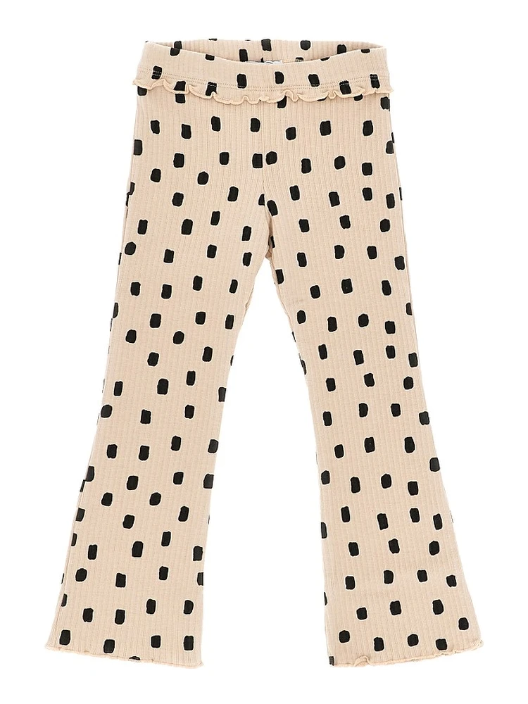 Ribbed flared leggings