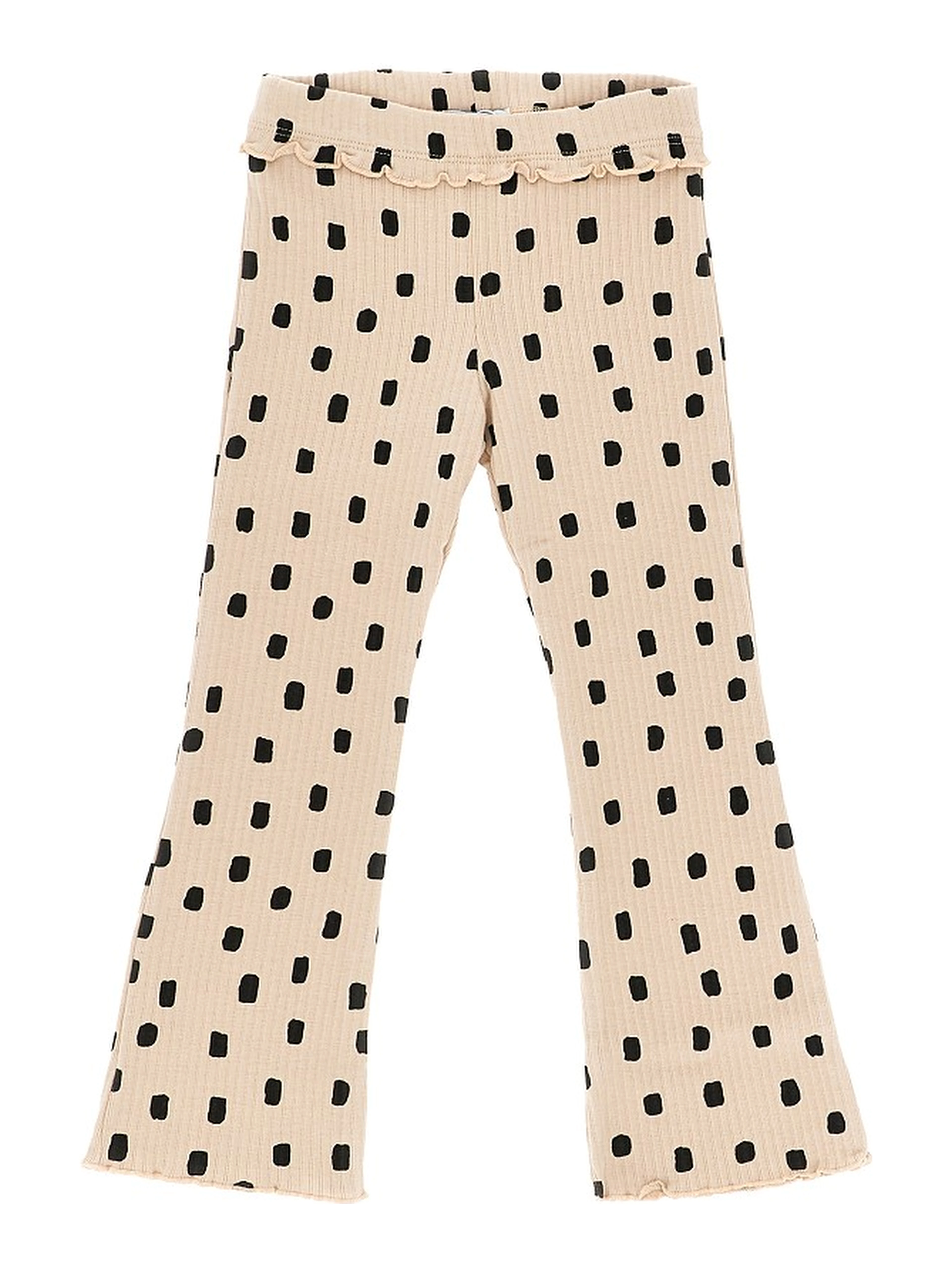 Ribbed flared leggings