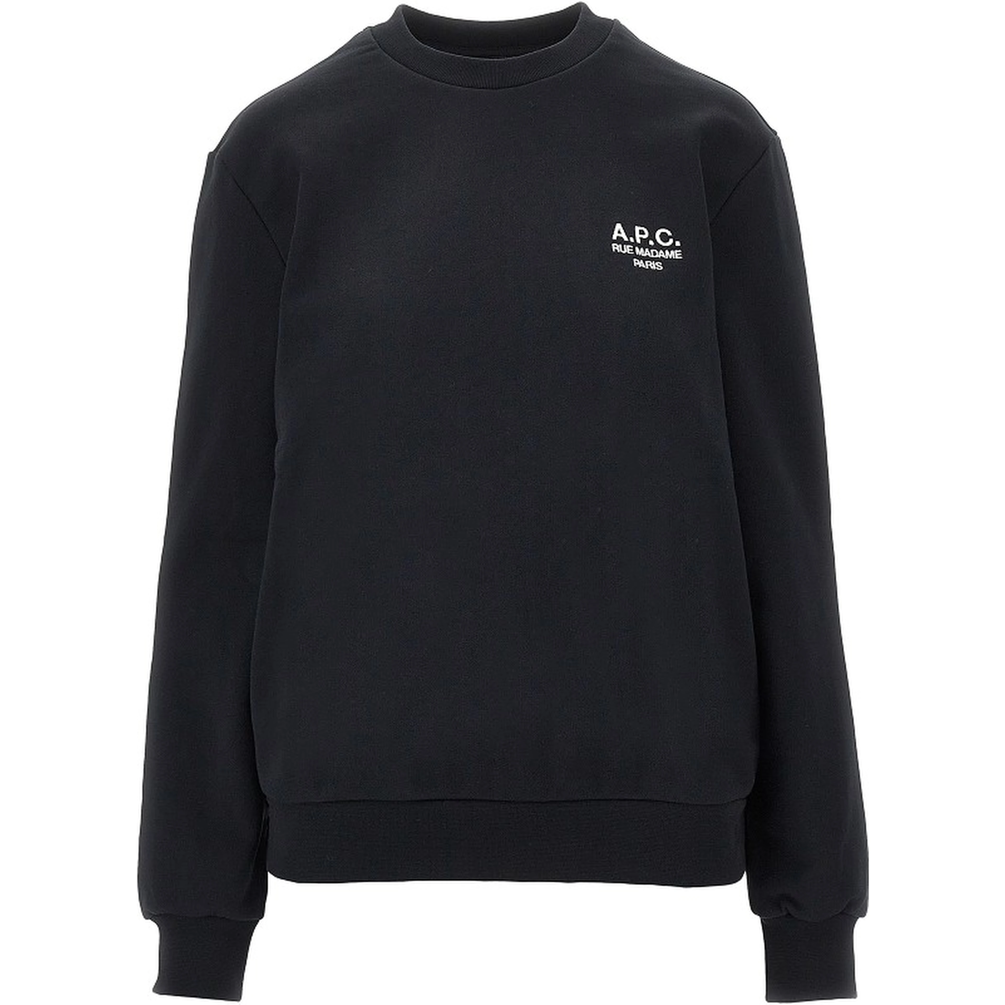 Crewneck sweatshirt with logo embroidery