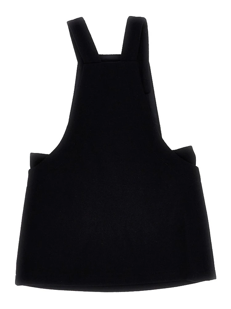 Cloth skirt overalls with logo embroidery alternative