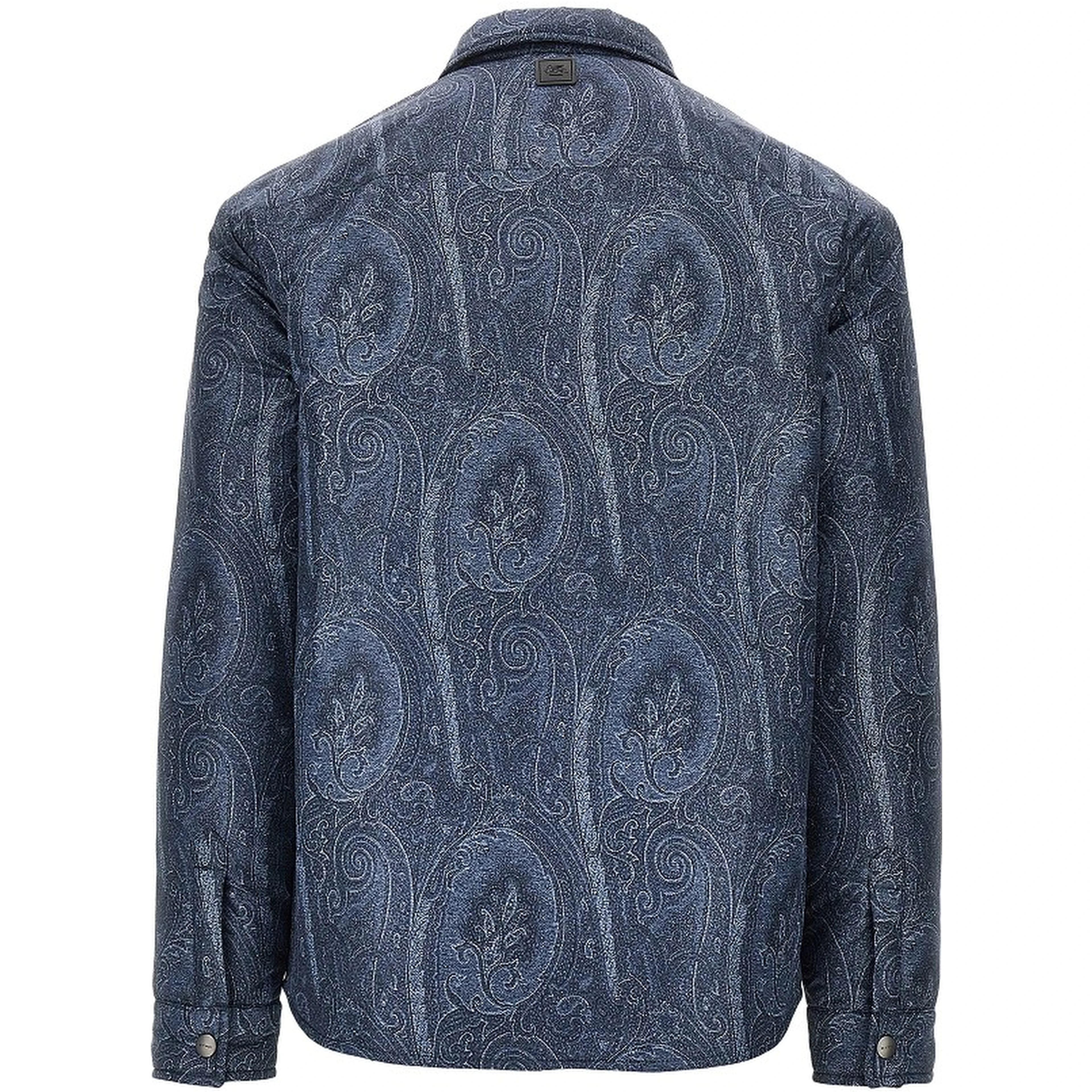 Nylon oveshirt with Paisley print
