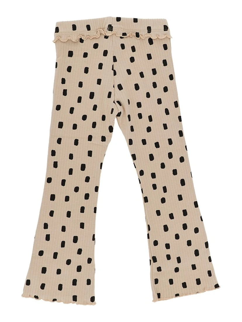 Ribbed flared leggings