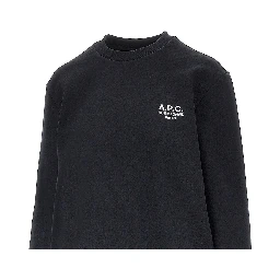 Crewneck sweatshirt with logo embroidery