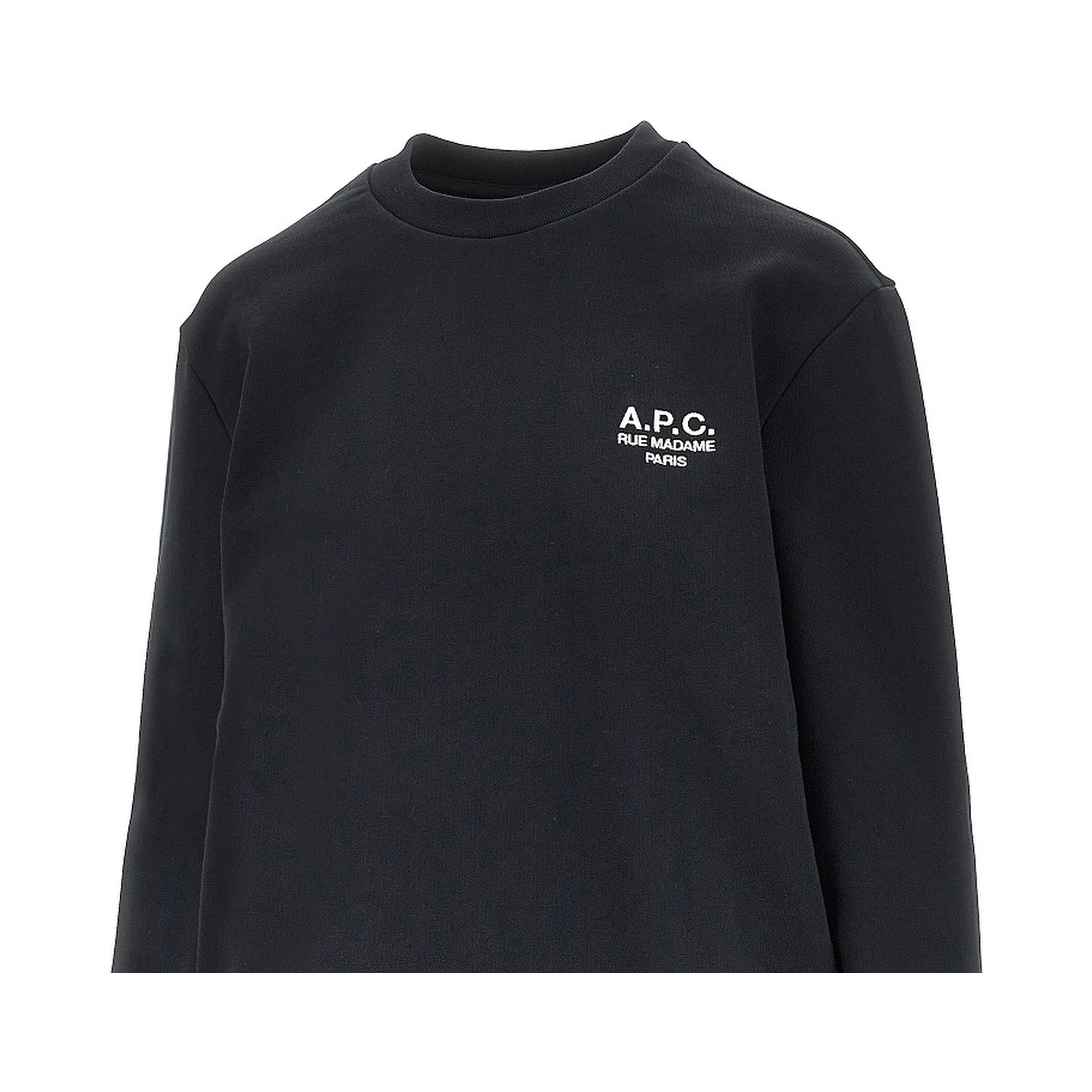 Crewneck sweatshirt with logo embroidery