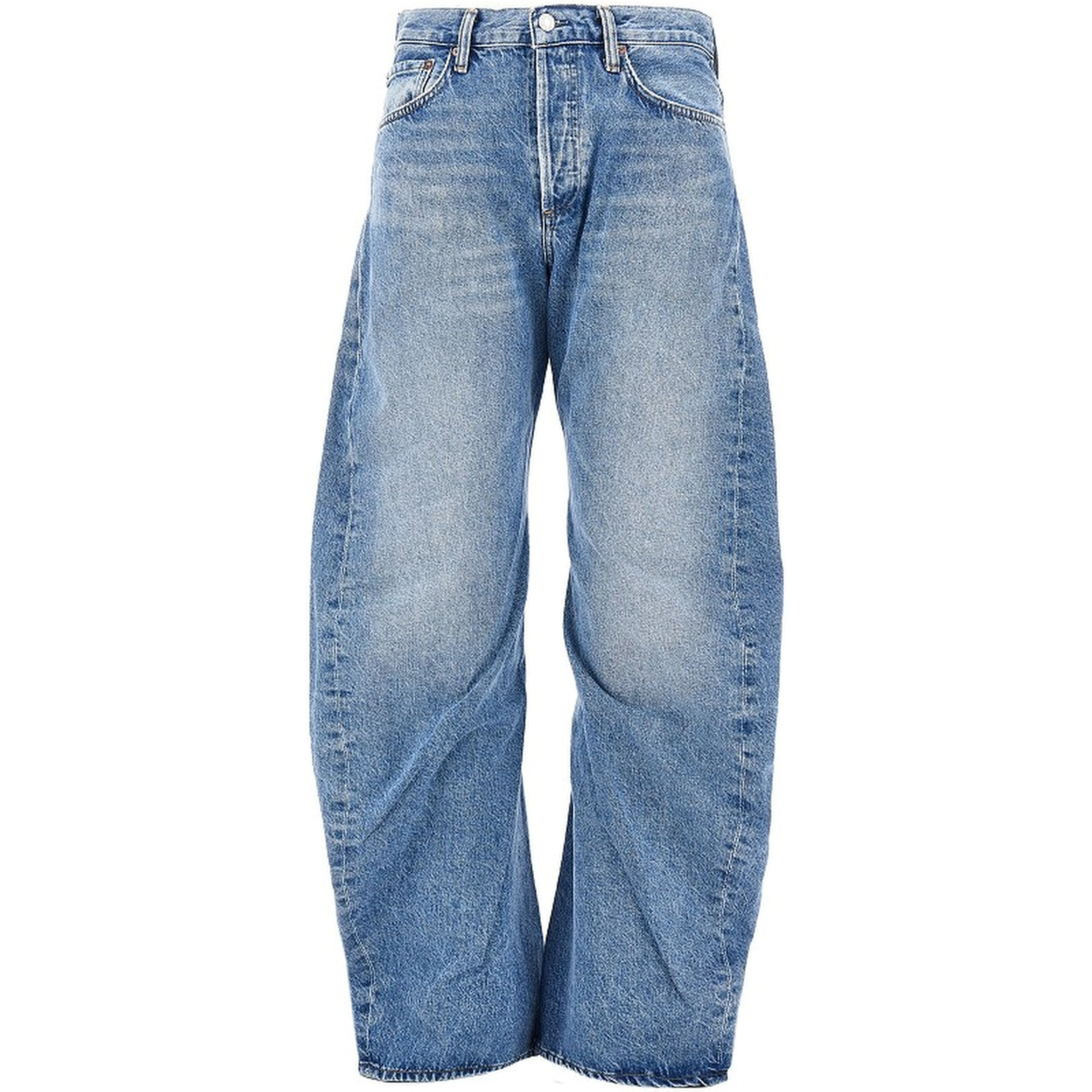 Cotton denim 'Spiral' jeans