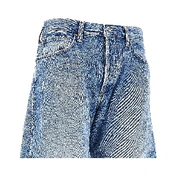 Cotton denim 'Spiral' jeans