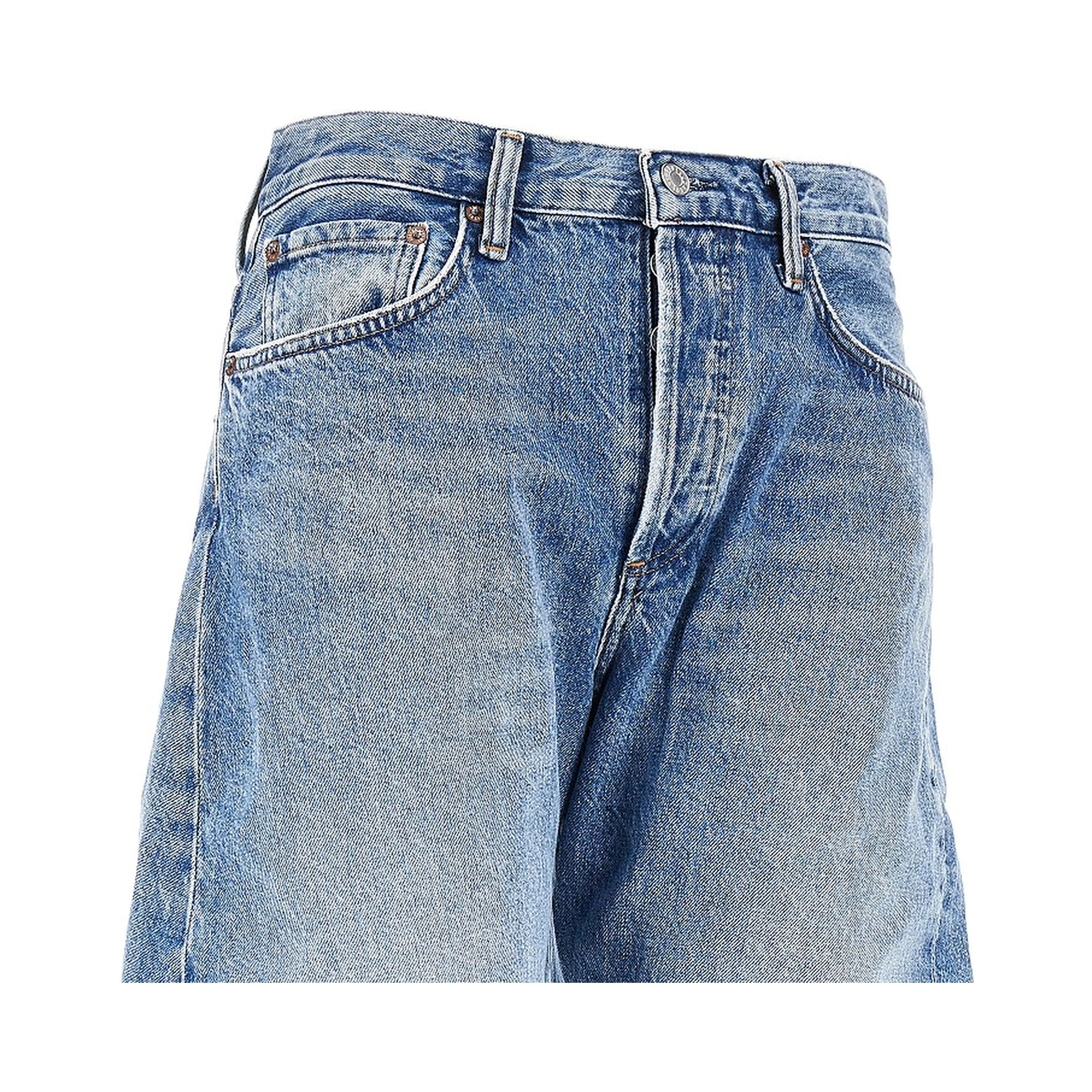 Cotton denim 'Spiral' jeans