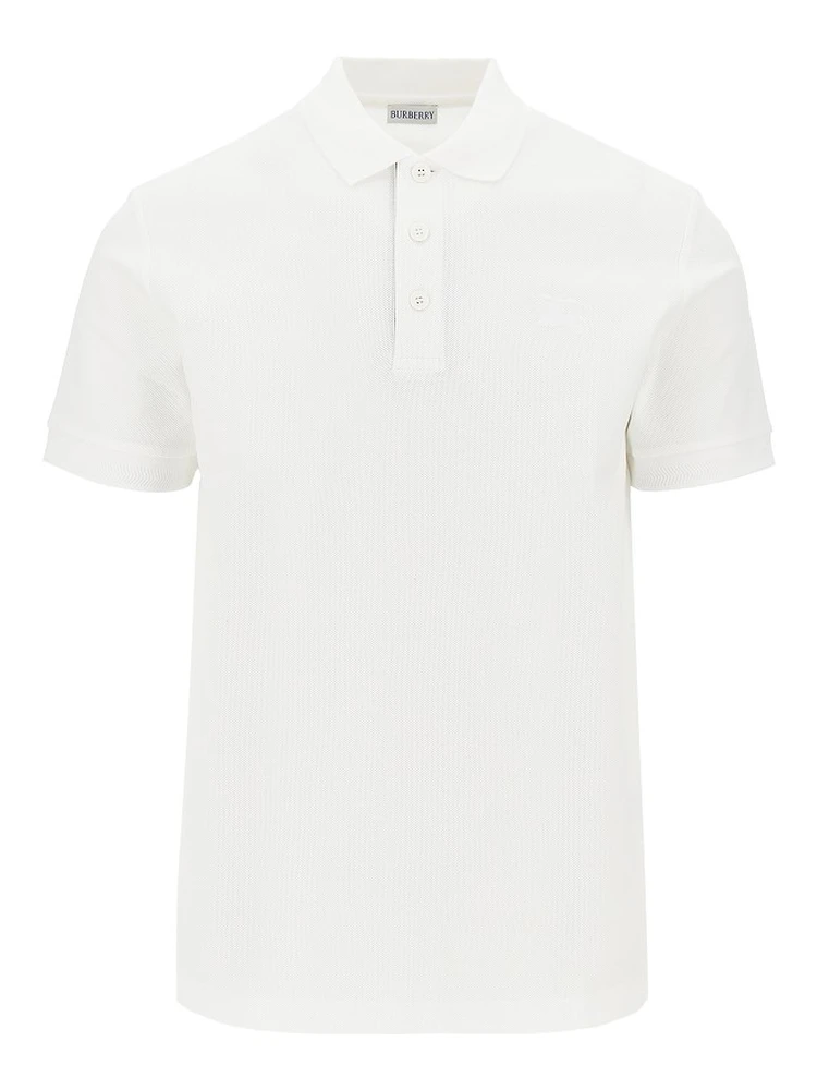 Cotton piquet polo shirt with EKD embroidery