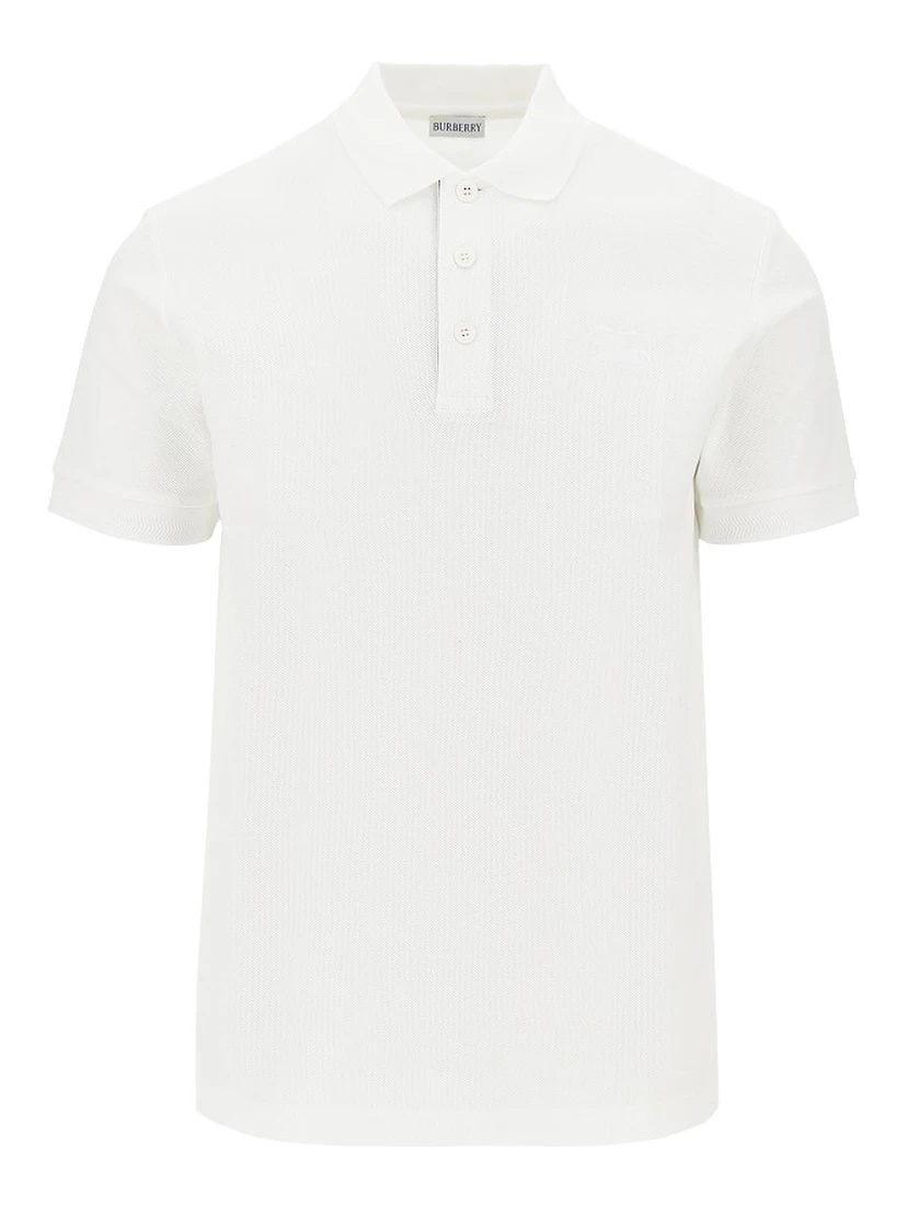 Cotton piquet polo shirt with EKD embroidery
