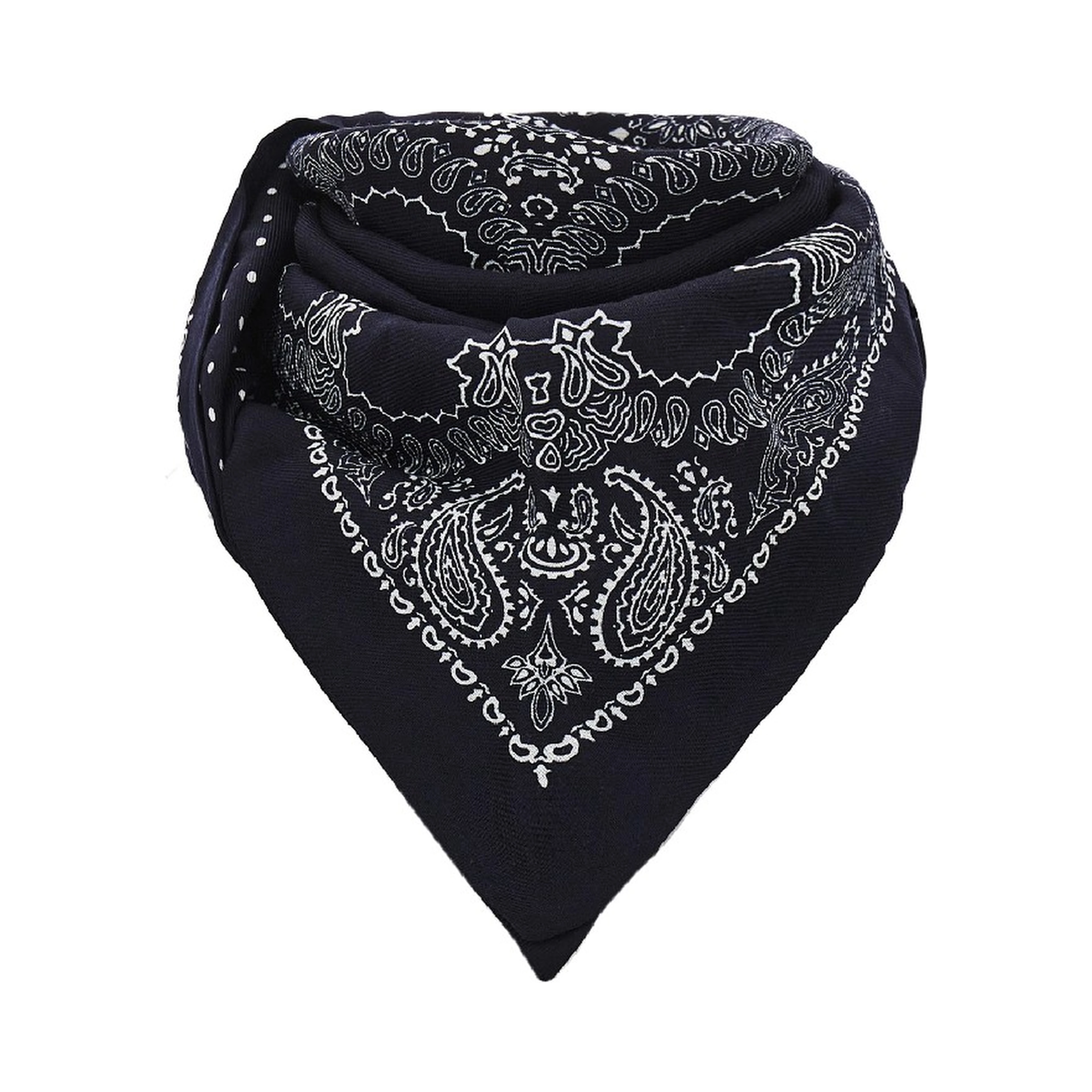 Wool scarf with Bandanda motif