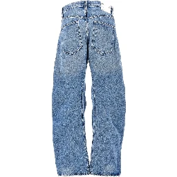 Cotton denim 'Spiral' jeans