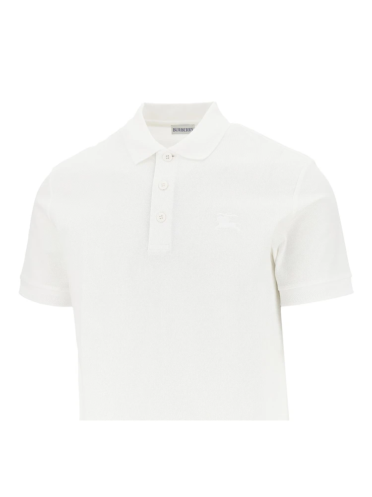 Cotton piquet polo shirt with EKD embroidery alternative