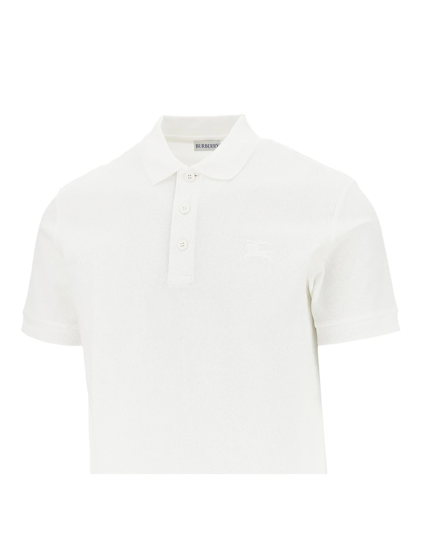 Cotton piquet polo shirt with EKD embroidery