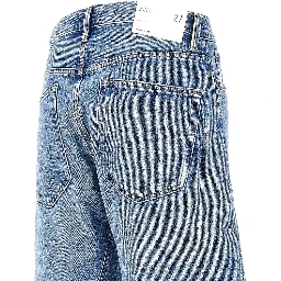 Cotton denim 'Spiral' jeans
