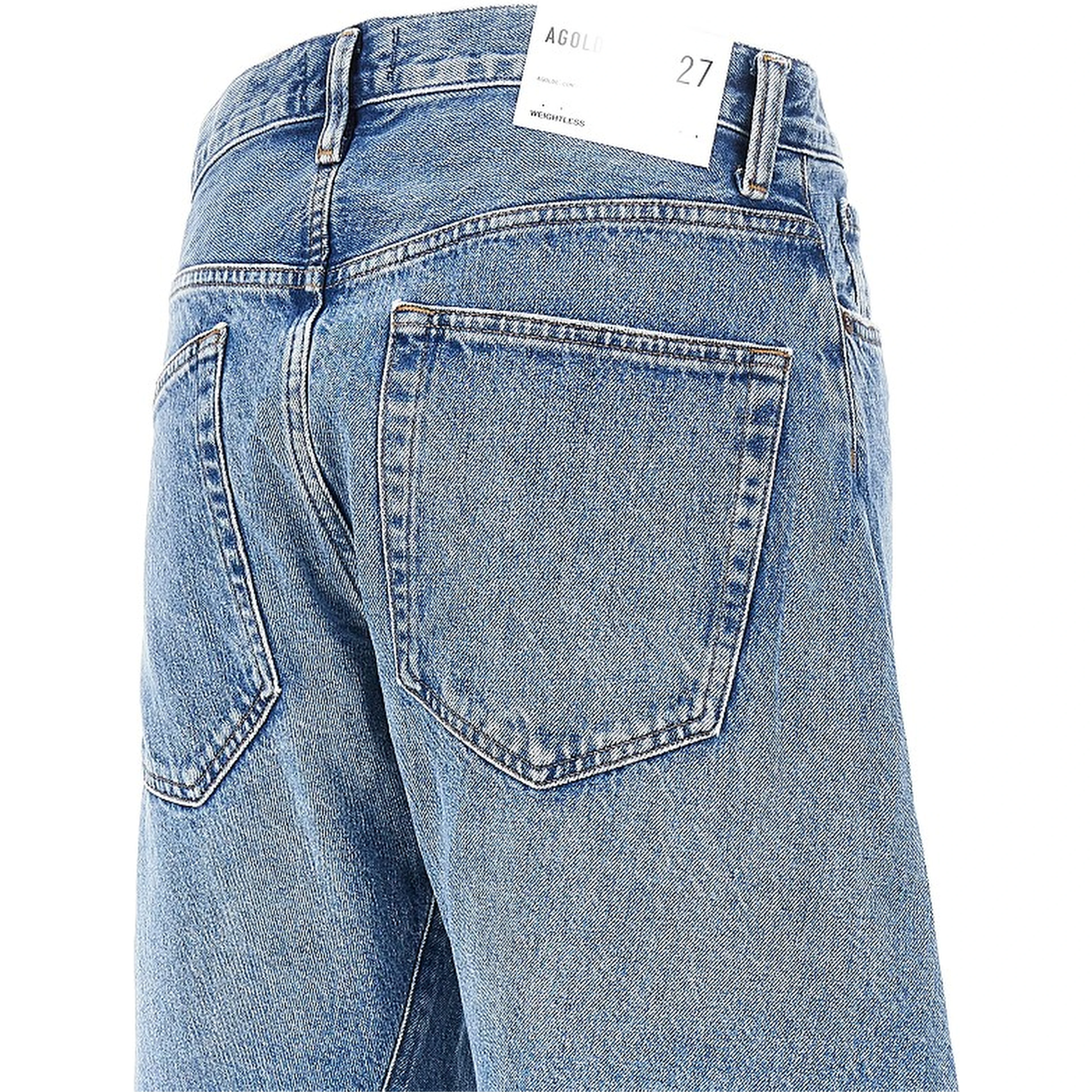 Cotton denim 'Spiral' jeans