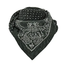Wool scarf with Bandanda motif