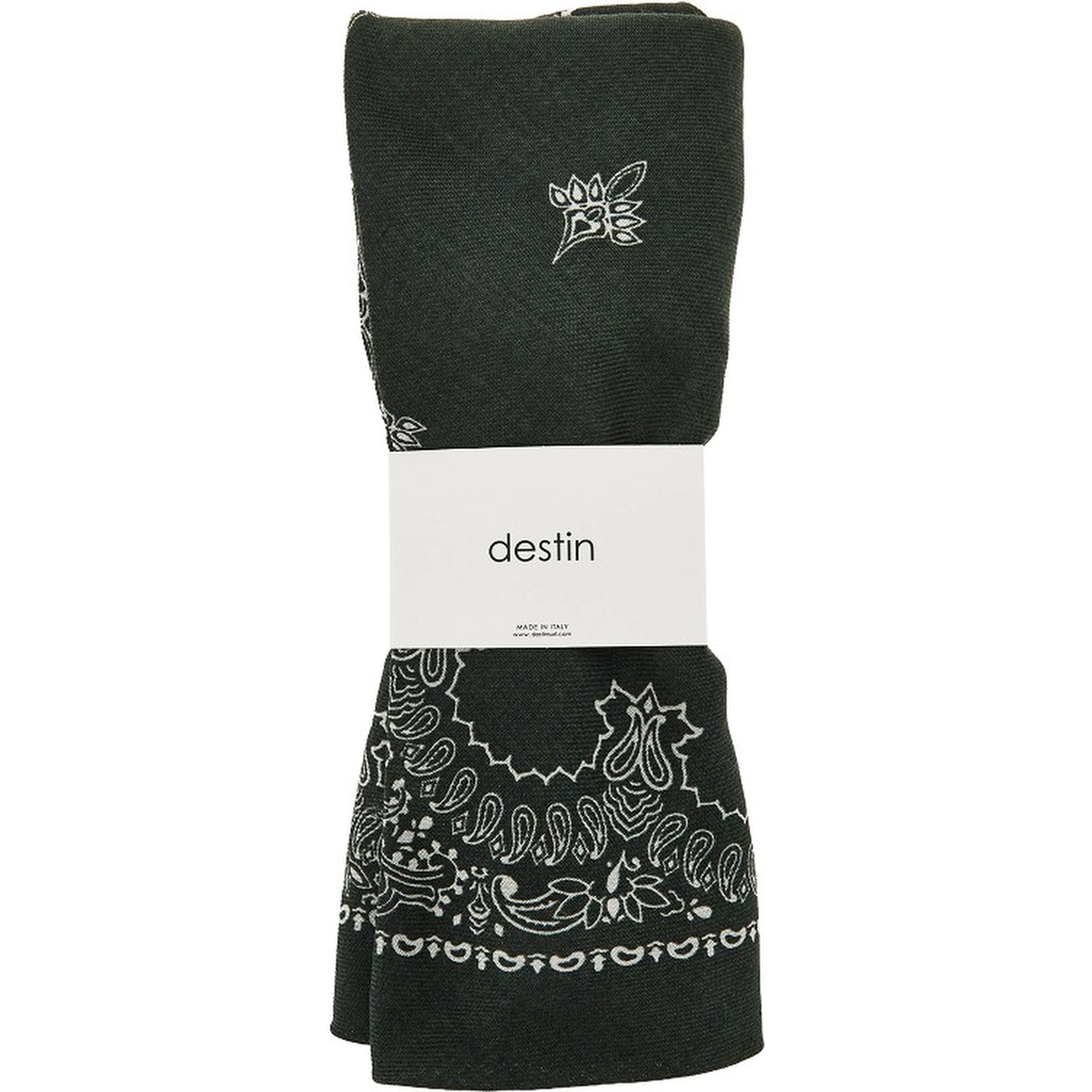 Wool scarf with Bandanda motif