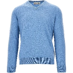 V-neck cashmere sweater