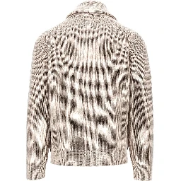 Merino wool cardigan with shawl collar