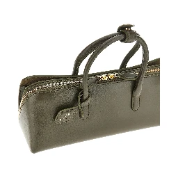 Box leather small 'Delta' bag