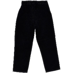 Corduroy pants with Check trimmings