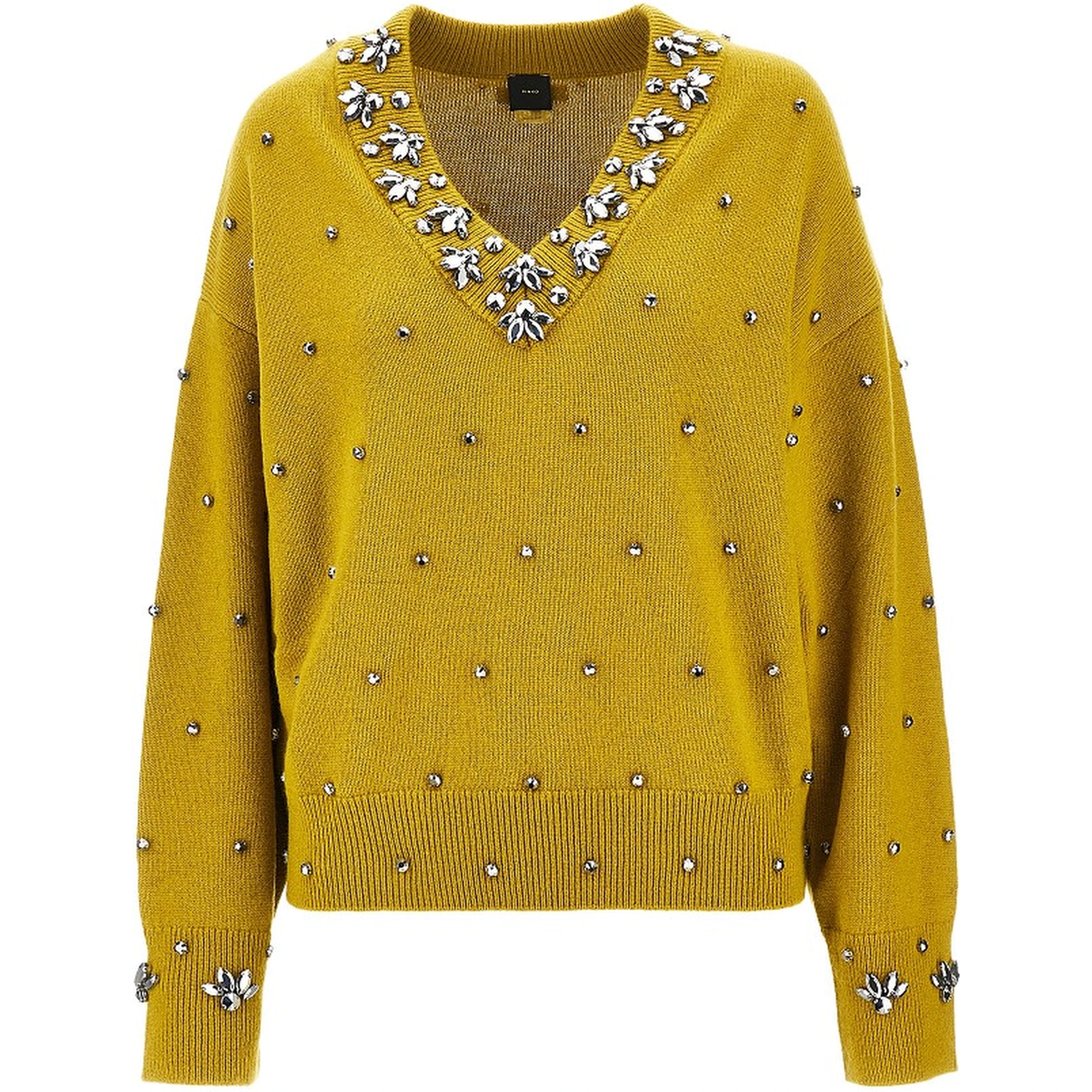 Jewelled wool and cashmere sweater