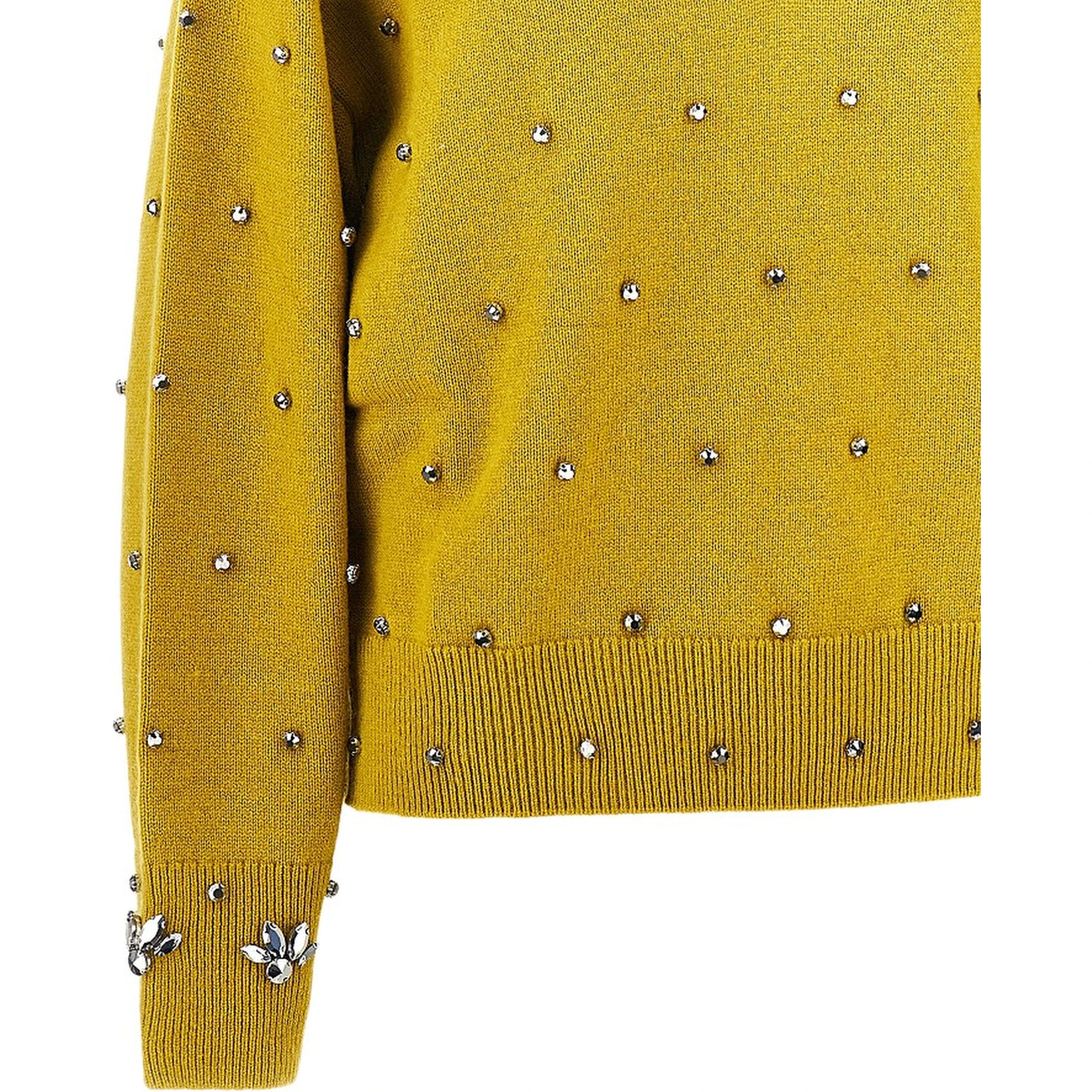 Jewelled wool and cashmere sweater