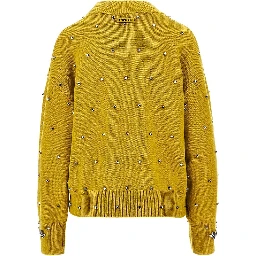 Jewelled wool and cashmere sweater