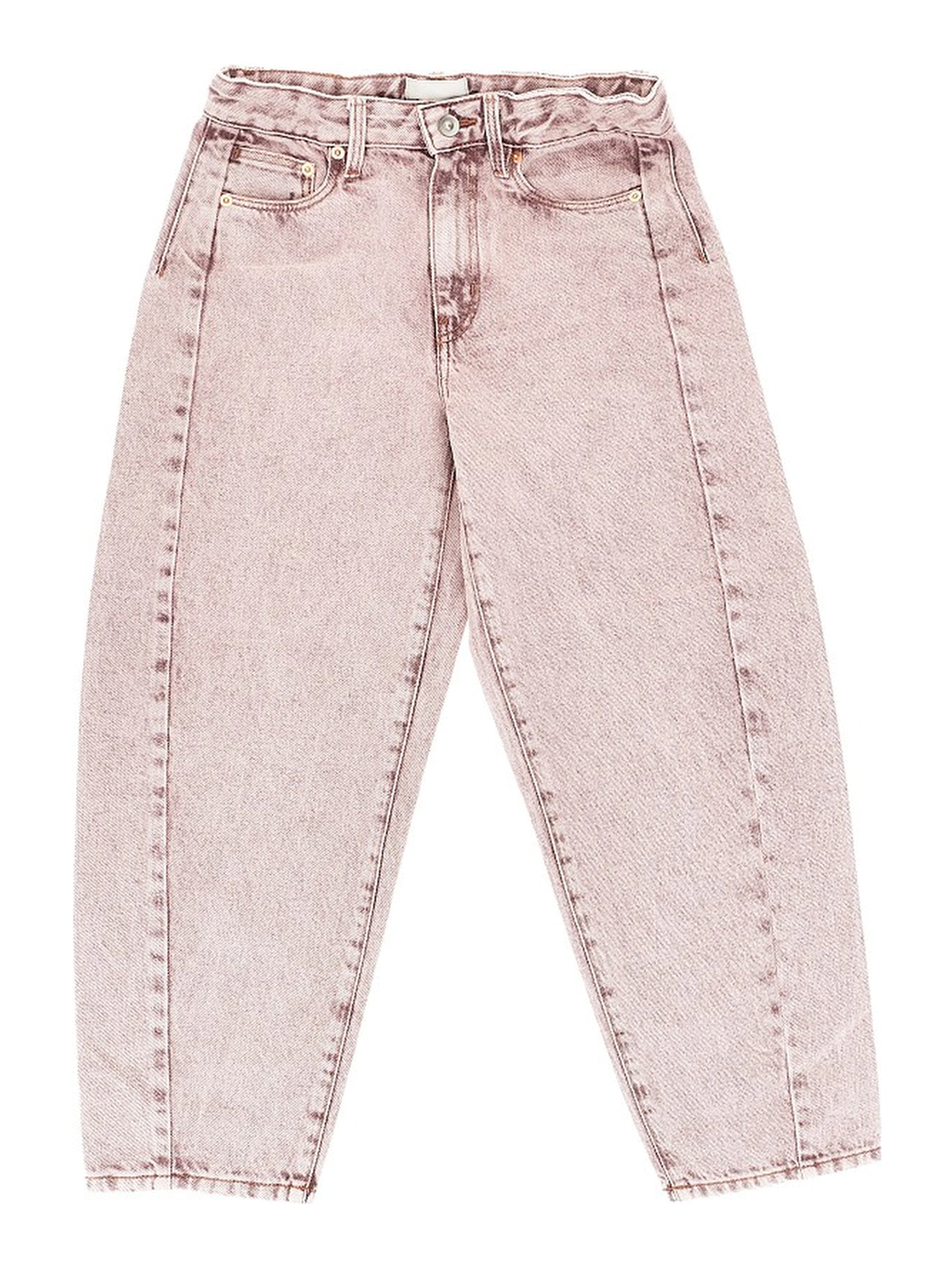 Faded cotton denim jeans