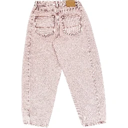 Faded cotton denim jeans