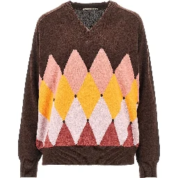 Cashmere lozenge sweater