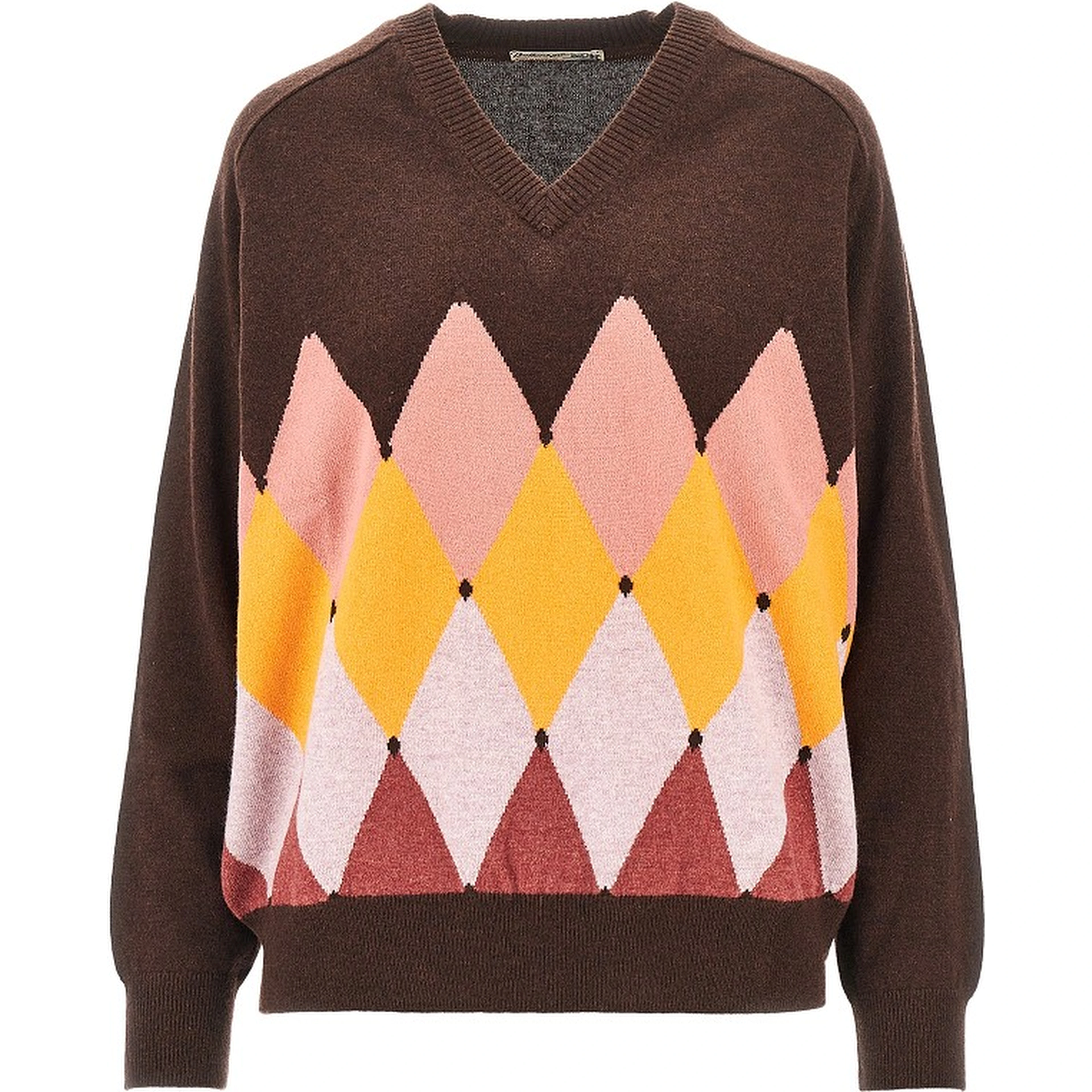 Cashmere lozenge sweater