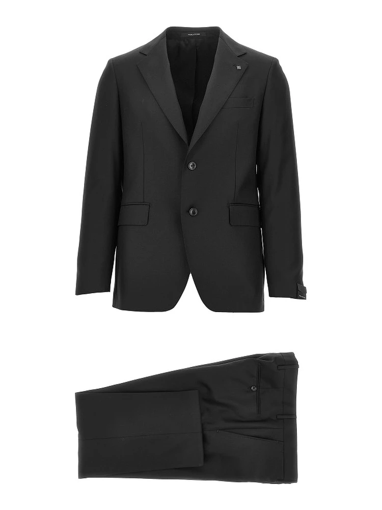 Virgin wool two-pieces tailored suit